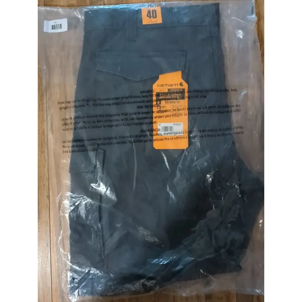 Carhartt‎ Rugged Flex Relaxed Canvas Cargo Shorts BS3542-M Sz 40 × 11